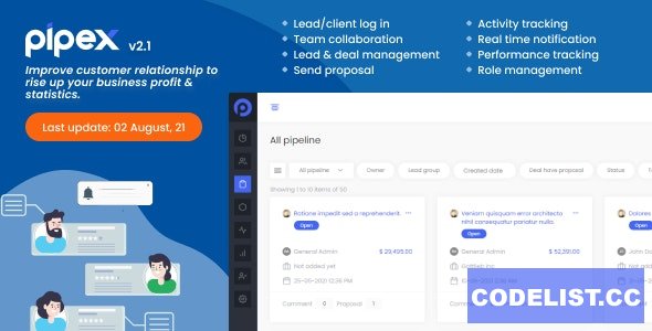 PipeX CRM v2.5 – nulled