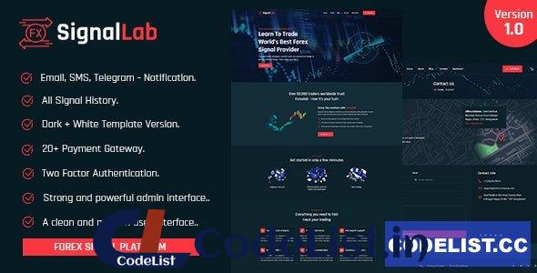 SignalLab v1.2 – Forex And Crypto Trading Signal Platform – nulled