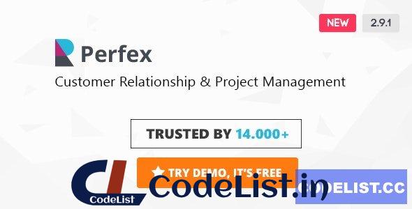 Perfex v2.9.4 – Powerful Open Source CRM