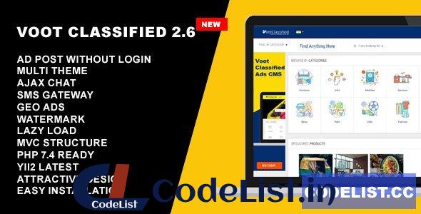 Voot Classified v2.6 – Classified Ads CMS