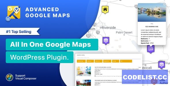 Advanced Google Maps Plugin for WordPress v5.7.3