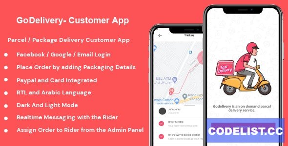 GoDelivery v1.0.3 – Delivery Software for Managing Your Local Deliveries – Customer App