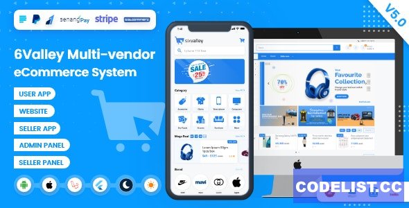 6valley v5.0 – Complete eCommerce Mobile App, Web, Seller and Admin Panel – nulled