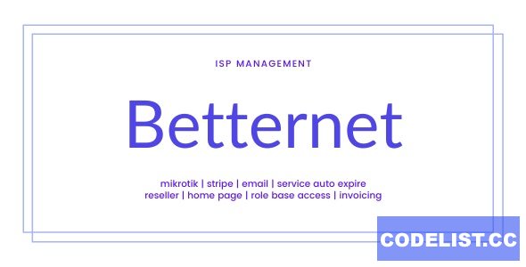 Betternet v3.1 – ISP Management Solution