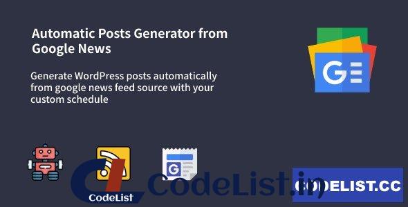 Auto Google News v1.0.7 – WordPress Google News Posts Generator Plugin