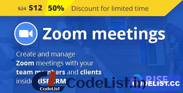 Zoom Integration for RISE CRM v1.0.0