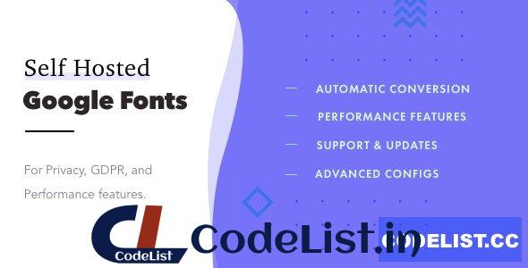 Self-Hosted Google Fonts Pro v1.0.1