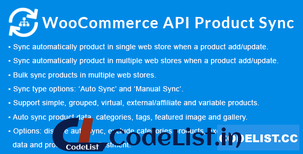 WooCommerce API Product Sync with Multiple WooCommerce Stores (Shops) v2.2.0