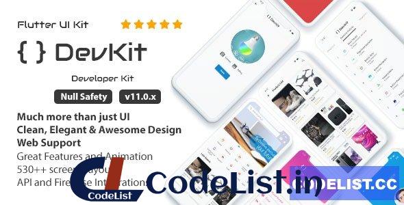 DevKit v11.0.0 – Flutter UI Kit