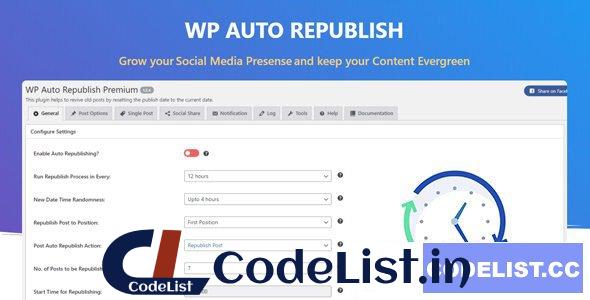 WP Auto Republish Premium v1.2.5.1