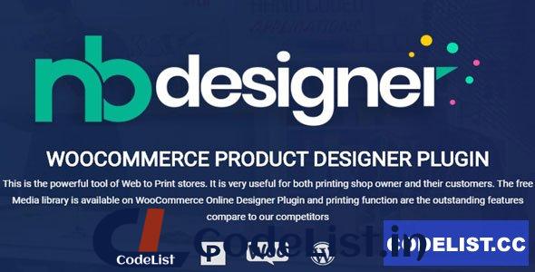 Nbdesigner Pro v2.8.1 – Online Woocommerce Products Designer Plugin