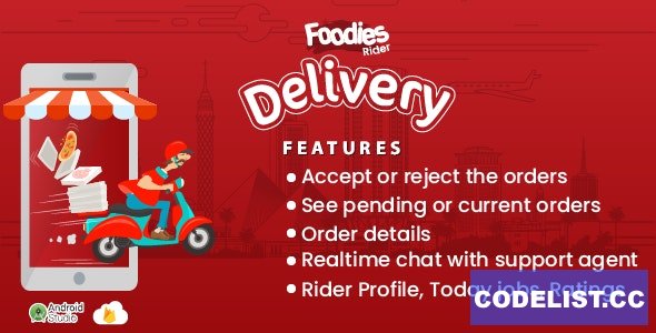 Foodies v1.0 – Android Delivery Boy Mobile App