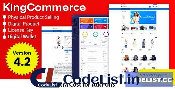 KingCommerce v4.2 – All in One Single and Multi vendor Eommerce Business Management System – nulled