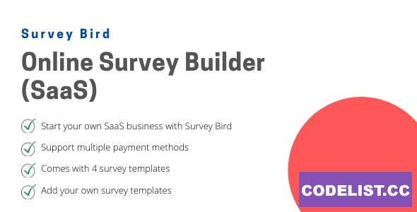 Survey Bird v1.3 – Online Survey Builder (SaaS)