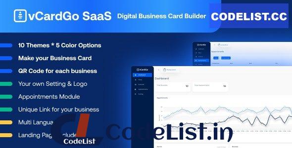 vCardGo SaaS v1.0 – Digital Business Card Builder