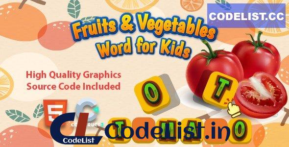 Fruits & Vegetables Word for Kids v1.0