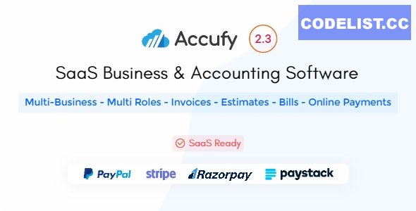 Accufy v2.3 – SaaS Business & Accounting Software – nulled