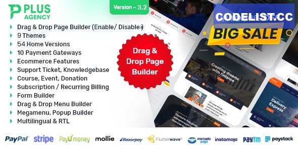 PlusAgency v3.2 – Multipurpose Website CMS / Business CMS – nulled