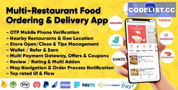 Eatggy v1.2 – Multi Restaurant Food Ordering & Delivery Application | Restaurant Management