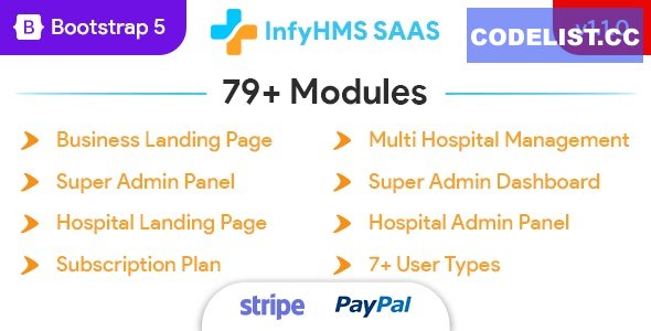 InfyHMS-Saas v1.1.0 – Laravel Multi Hospital Management System – Saas Hospital