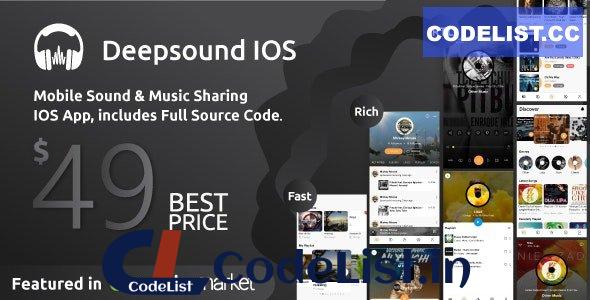 DeepSound IOS v1.2.9 – Mobile Sound & Music Sharing Platform Mobile IOS Application