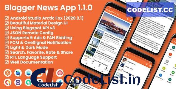 Blogger News App v1.1.0 – Blogger API v3