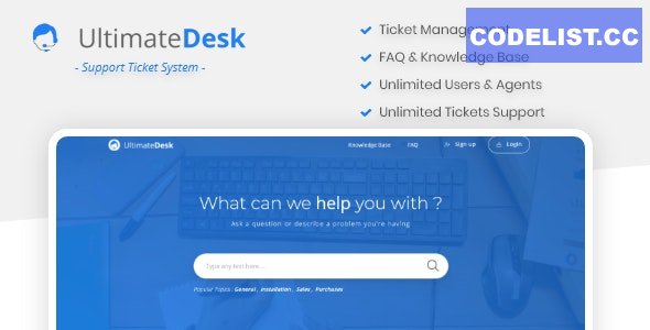 UltimateDesk v1.2 – Support Ticket System with Knowledge Base & FAQ