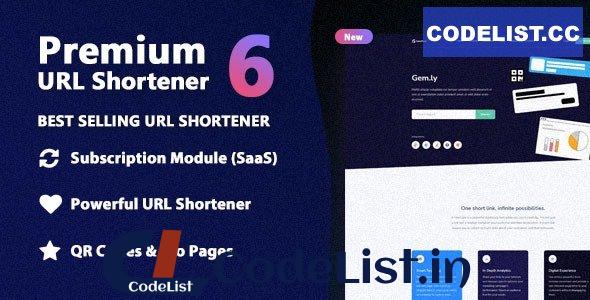 Premium URL Shortener v6.9.2 – Link Shortener, Bio Pages & QR Codes – nulled