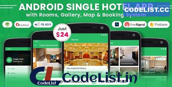 Android Single Hotel Application with Rooms, Gallery, Map & Booking System v6.0 – nulled