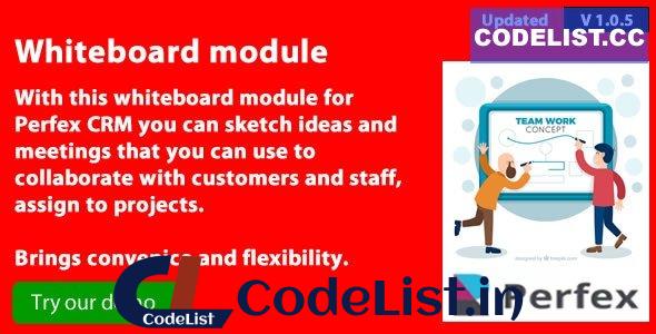 Whiteboard module for Perfex CRM v1.0.5