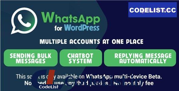 Waziper v1.0 – Whatsapp Marketing Tool for WordPress