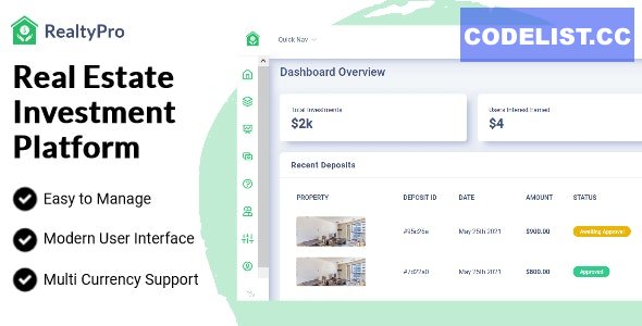 Realty Pro v1.0 – Real Estate Investment Platform