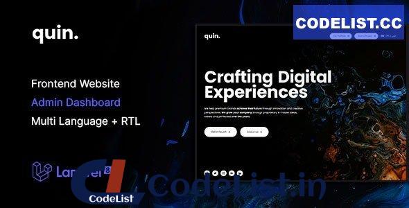 Quin v2.0.0 – Multipurpose Website CMS & Creative Agency Management System