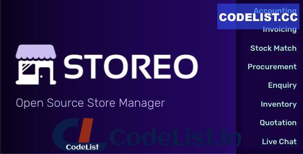 Storeo v1.0 – Open Source Store Manager for Accounting, Billing & Inventory Management