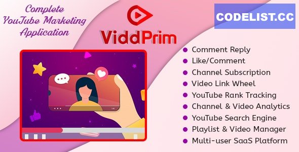 ViddPrim v1.2.1 – Complete YouTube Marketing Application (SaaS Platform) – nulled