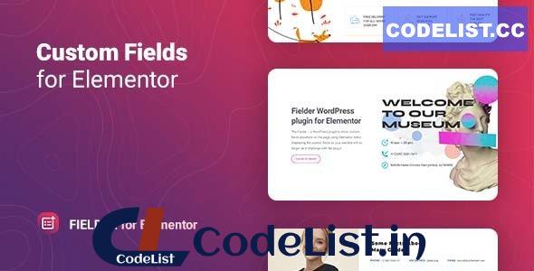 Fielder v1.0.0 – WordPress Custom Fields for Elementor