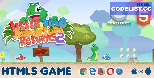 Little Dino Adventure Returns 2 – HTML5 Game Exported