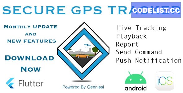 Secure GPS Tracker using traccar (Android and IOS)