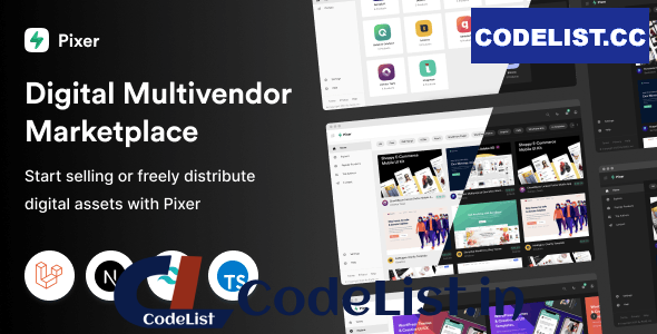 Pixer v1.0 – React Laravel Multivendor Digital Marketplace