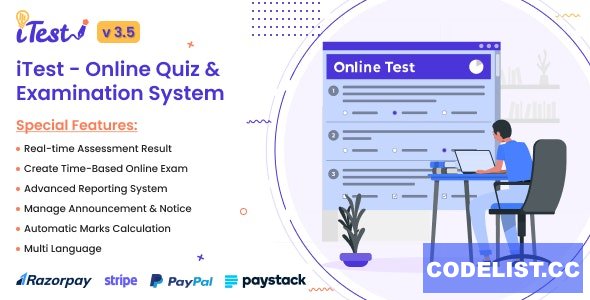 iTest v3.5 – Online Quiz & Examination System