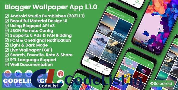 Blogger Wallpaper App v1.1.0 – Blogger API v3