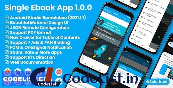 Single Ebook App v1.0.0