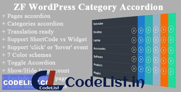 ZF v2.5.1 – WordPress Category Accordion