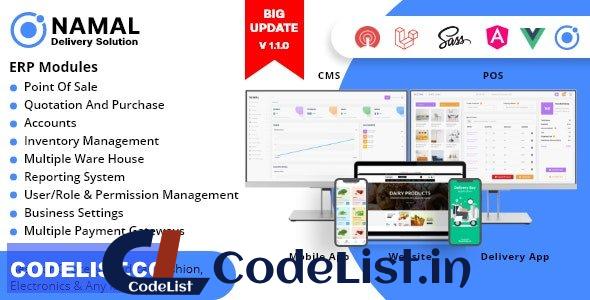 Namal v1.1.9 – 5 in 1 Ionic Delivery Solution with POS for Single & Multiple Location Business Brand
