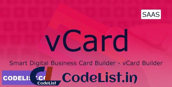 vCard v2.4 – Digital Business Card Builder SaaS