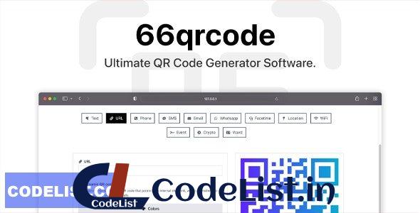 66qrcode v5.0.0 – Ultimate QR Code Generator (SAAS) – nulled