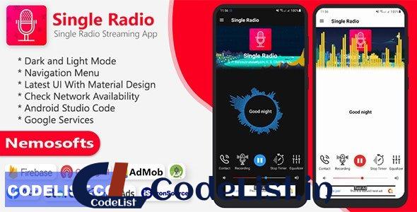 Android Radio – Single Radio Streaming App 14 February 2022