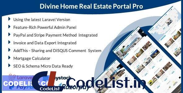 Divine Home – Laravel Real Estate Portal Pro