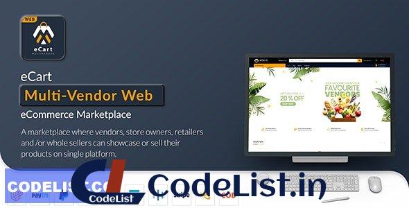 eCart Web v1.0.9 – Multi Vendor eCommerce Marketplace