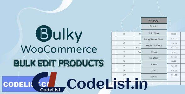 Bulky v1.3.4 – WooCommerce Bulk Edit Products, Orders, Coupons